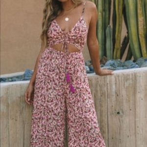 Vici Natural cutout jumpsuit